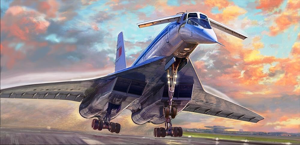 Zvezda 927045-1/144 Tupilev TU-144 - Massstab 1:144