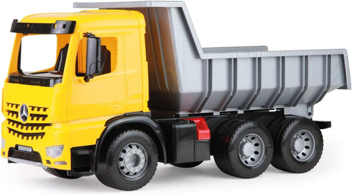 Lena 2064 - Starke Riesen Muldenkipper Arocs, 150 Kg Tragkraft, circa 63 cm, Gelb, Schwarz und Silbe