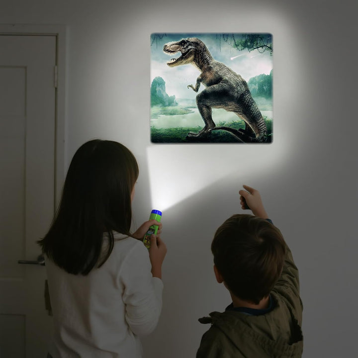 Pup Go 2er-Pack Dinosaurier & Weltraum Taschenlampe mit Projektor, 6 Disks und 48 Bildern, Dinosauri