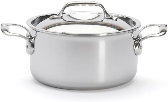 de Buyer - AFFINITY 5-lagiger Edelstahltopf mit Edelstahldeckel - 20 cm - 3742.20 Durchmesser 20 cm,
