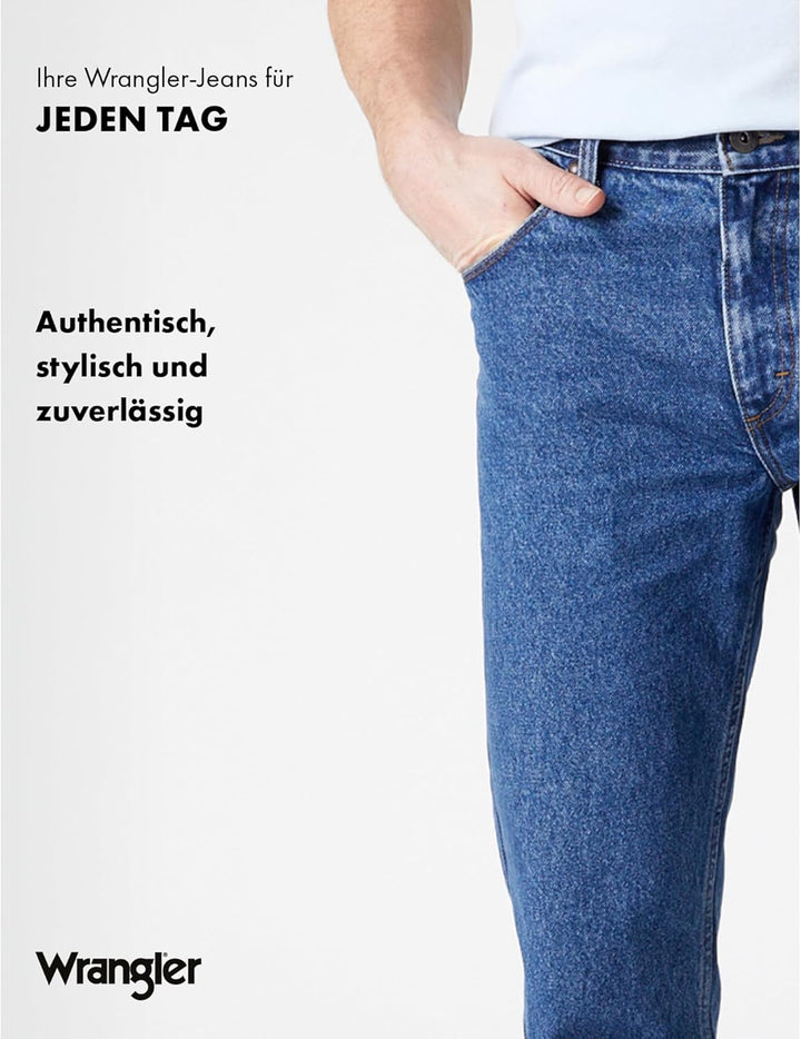 Wrangler Herren Authentic Straight Jeans, Medium Stw, 32W / 34L