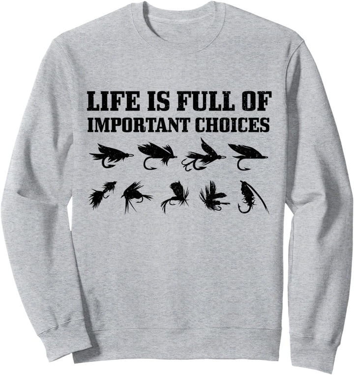 Angeln Fliegenfischen Vintage Angler Fliegenfischer Sweatshirt