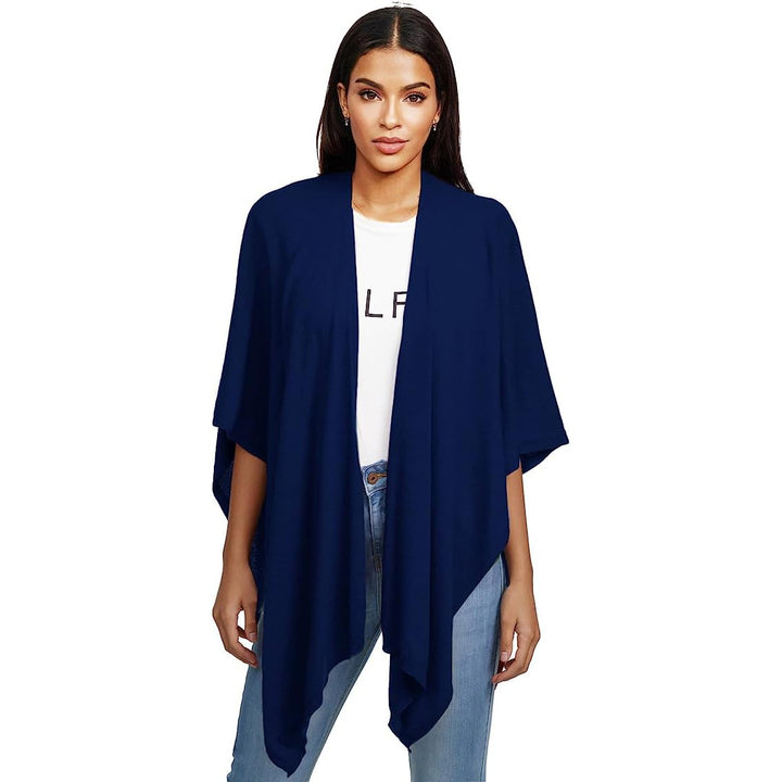Damen Poncho,Schal Pullover, Lange Strickjacke, Strickpullover, Mantel,XXL Umhängetuch,Tunika für So