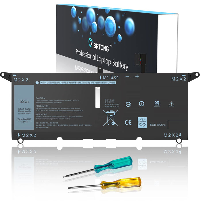 DXGH8 Austauschbarer Akku für Dell XPS 13 7930 9380 9370 13 7391 7390 2-in-1 7490 Latitude E3301 330