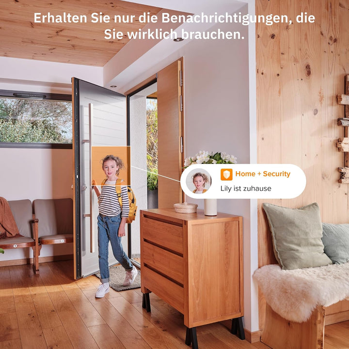 Netatmo Smarte Innenkamera Advance, KI-Optimierte Gesichtserkennung, 2-Wege-Audio, 130° Weitwinkelan