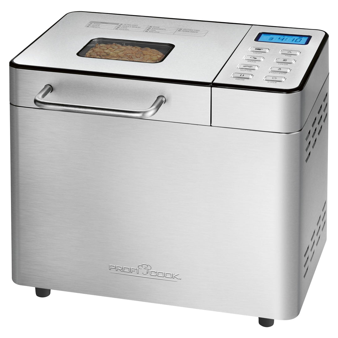 ProfiCook® Brotbackautomat mit Timer | morgens mit warmem Brot aufwachen | Krustenbräunung einstellb