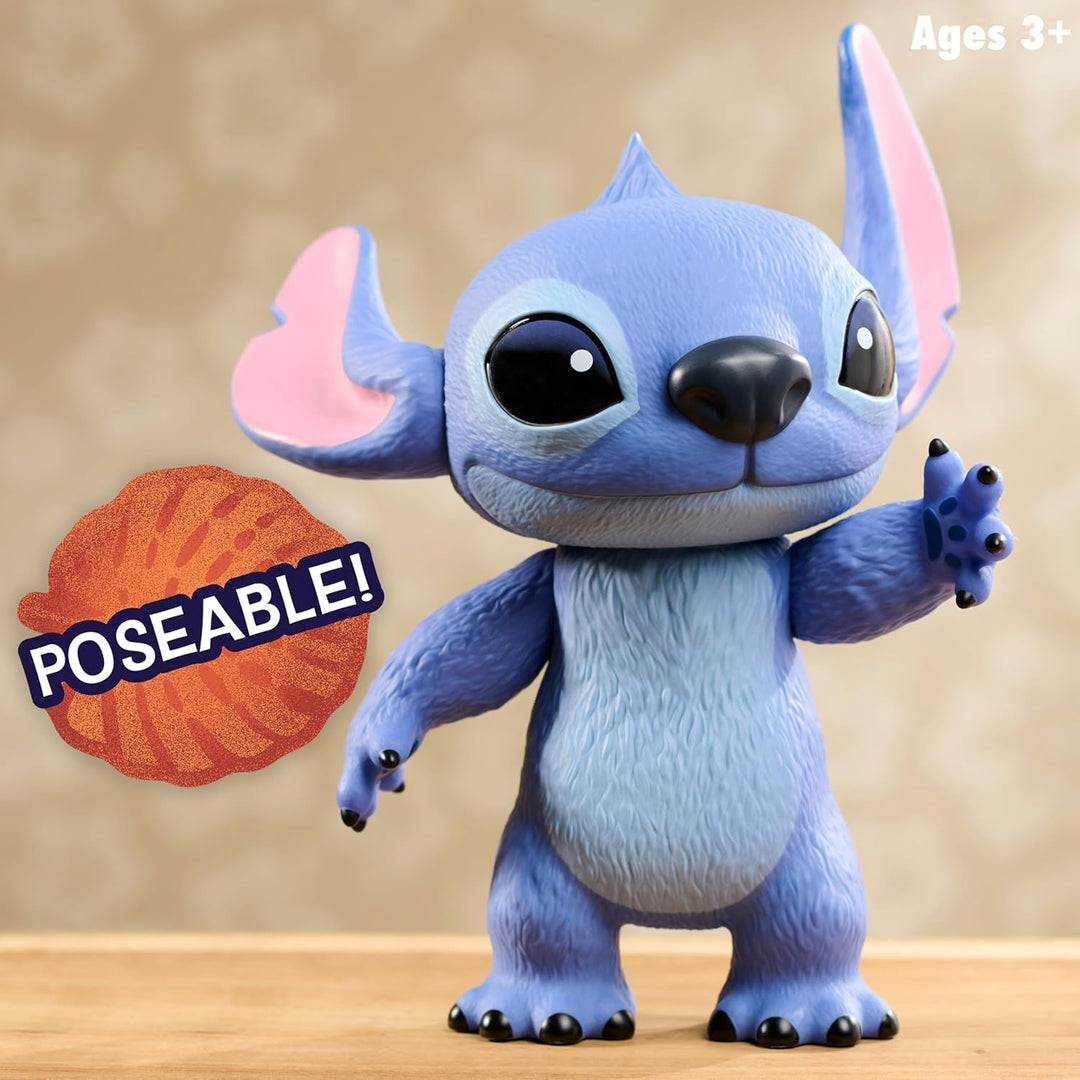 Just Play Disney Stitch Live-Action 35,6 cm grosse Larger Than Life Vinylfigur, 3 Artikulationspunkt