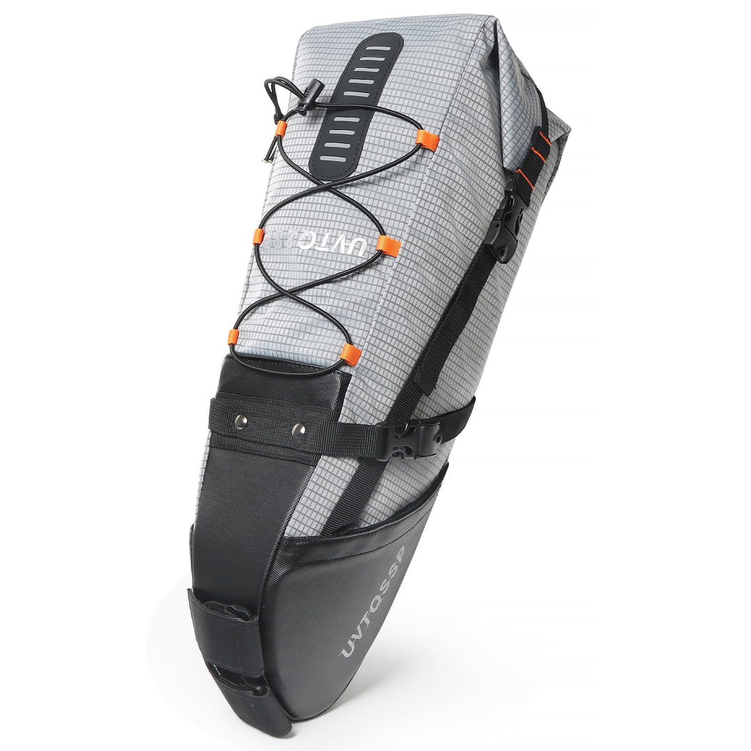 Fahrrad Satteltasche [10 Liter] 100% Wasserdicht -Bikepacking Satteltasche aus TPU-Gewebe für Mounta