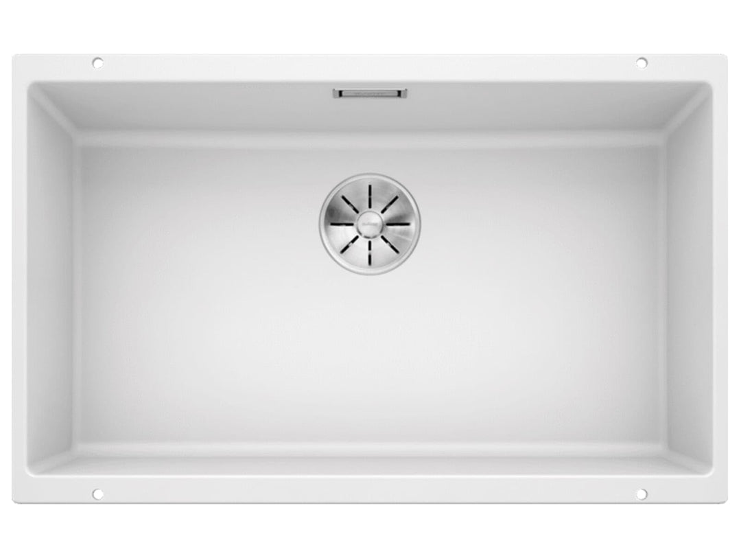 BLANCO SUBLINE 700-U | SILGRANIT weiss | Einbauart: Unterbau | ohne Ablauffernbedienung | 80er Unter