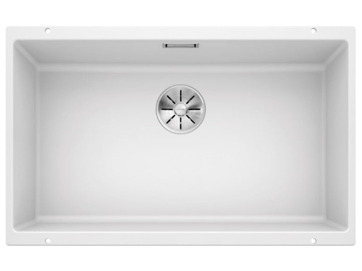 BLANCO SUBLINE 700-U | SILGRANIT weiss | Einbauart: Unterbau | ohne Ablauffernbedienung | 80er Unter