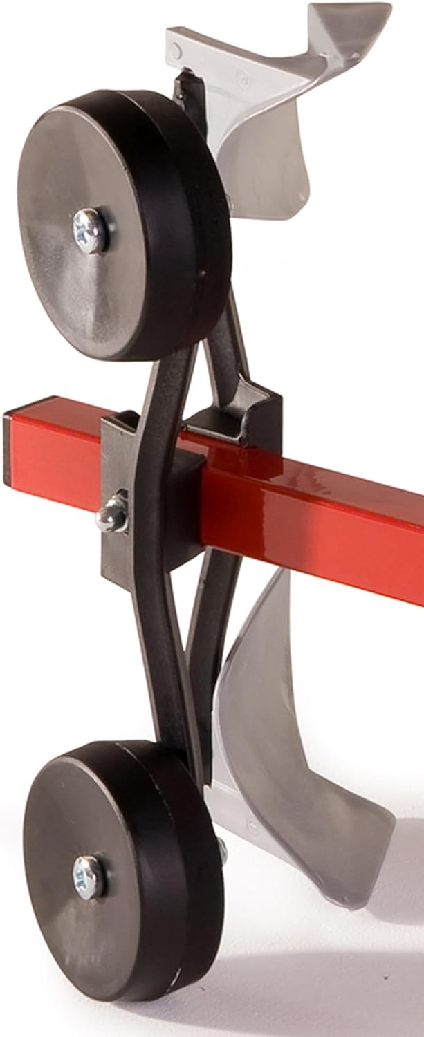 Rolly Toys Pflug S2612386 (Rollyscraper, grosser stabiler Dreifurchenpflug für Traktoren, rot) 12386