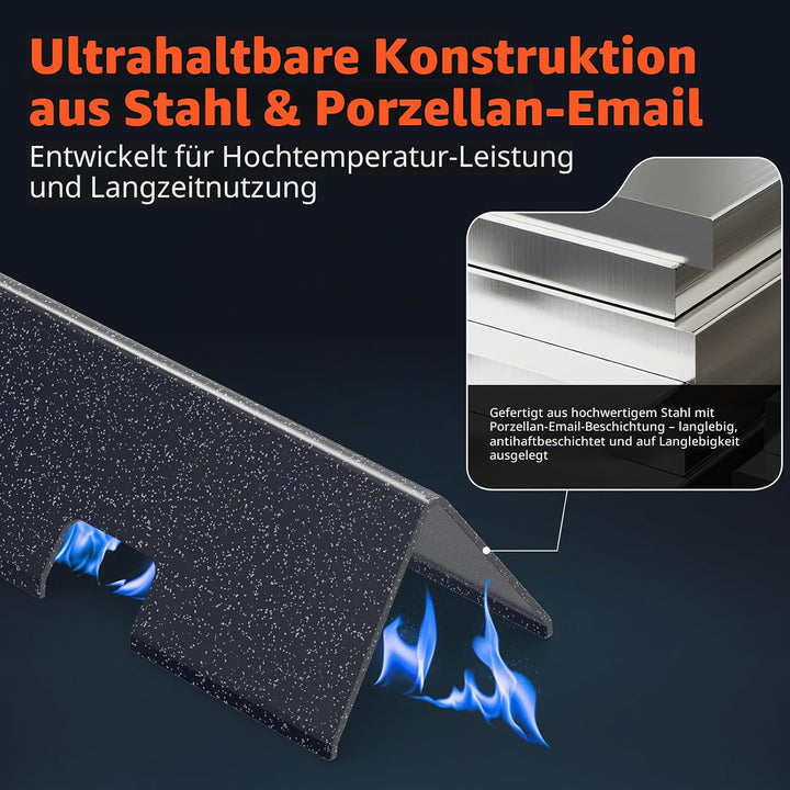 QuliMetal 44,5 cm Grillroste und 38,9 cm Aromaschienen für Weber Spirit 300 und GS4 Spirit II 300, p