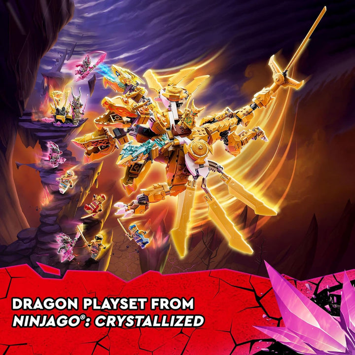 LEGO NINJAGO Lloyd's Golden Ultra Dragon 71774 Ninja Bauspielzeug-Set für Jungen, Mädchen und Kinder