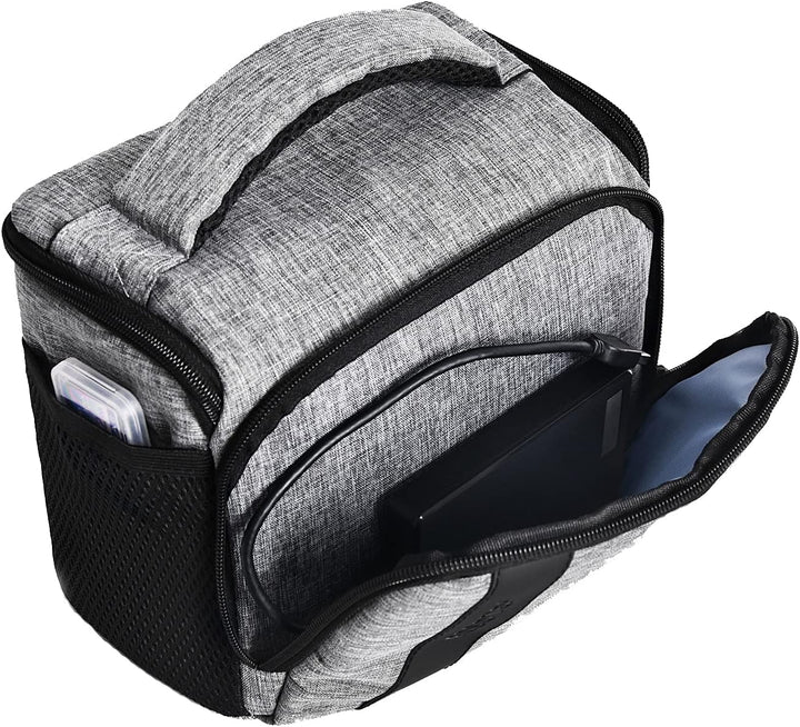 FOSOTO Kameratasche Schultertasche für SLR-Kamera und Zubehör Kompatibel mit Nikon D3500 D5600 D610