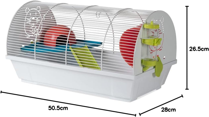 Voltrega 001118b Käfig für Hamster Roborowski 50.5 x 28 x 26.5 cm, 50.5 x 28 x 26.5 cm
