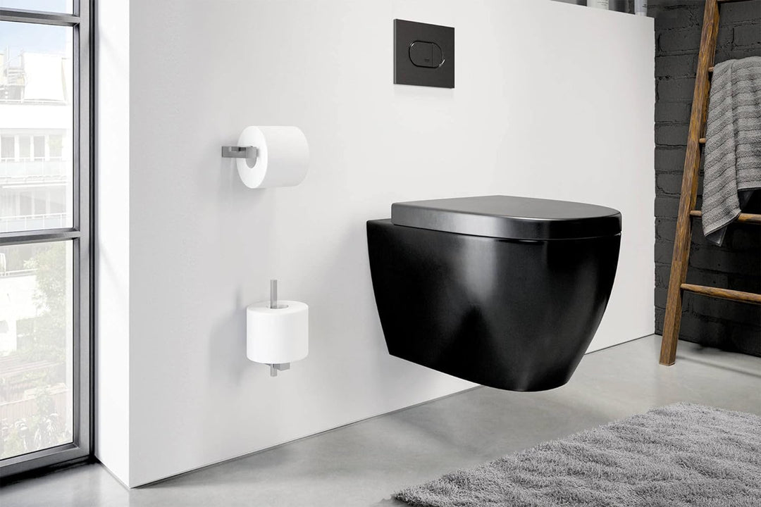 ZACK CARVO PORTARROLLOS WC VERTI. Mate, Ceramic, Silber, One Size