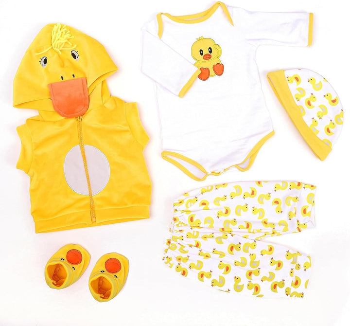 Scnbom Reborn Babys Kleidung lebensechte babypuppen Madchen for 17-24zoll wie echtes Puppen Toddler