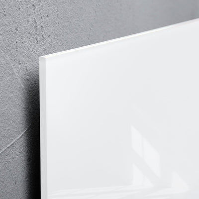SIGEL GL158 kleine Premium Glas-Magnettafel 30 x 30 cm super-weiss hochglänzend, TÜV geprüft, einfac
