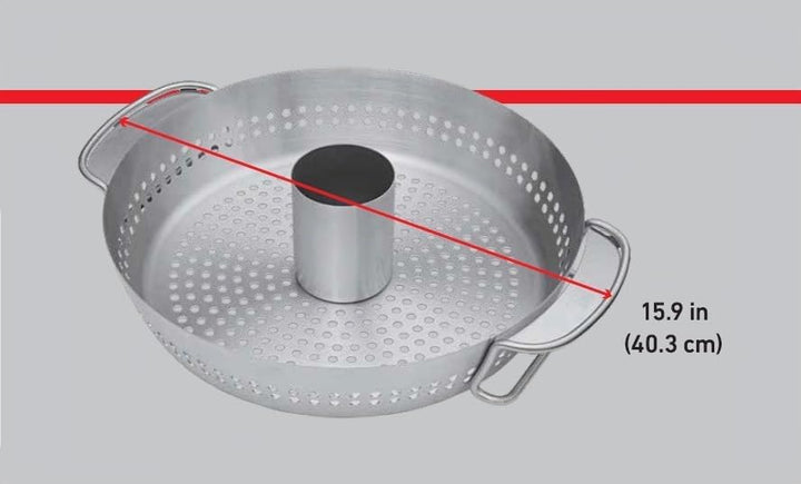 Weber Geflügelhalter Edelstahl für Gourmet BBQ System - saftiges Grillen von Hähnchen und Pute, spül