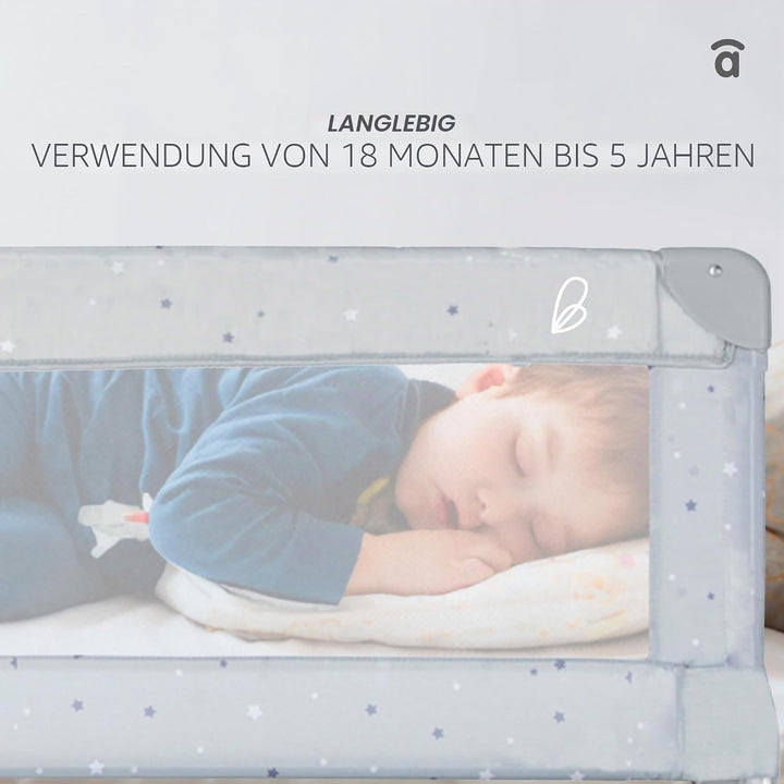 ASALVO 151505.0 Bettgitter 150 x 43,5 cm, Weiss Weiss, Weiss