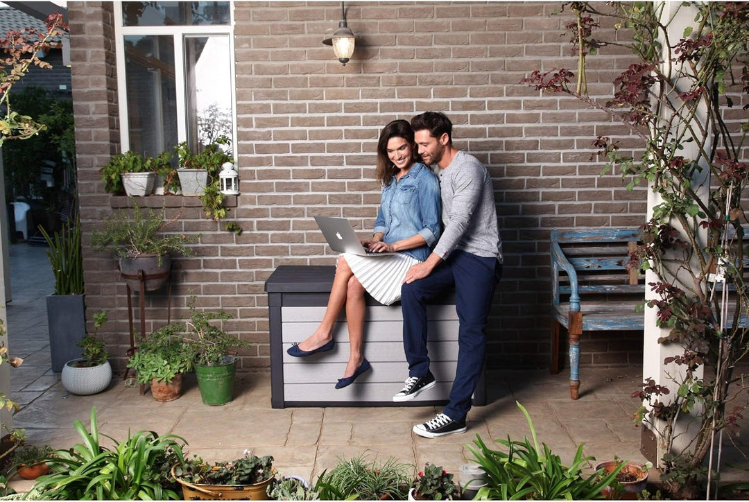 KETER 238113 Kofferraum, grau, 122.9 X 62.1 x 70.6 cm 122.9x62.1x70.6 cm, 122.9x62.1x70.6 cm