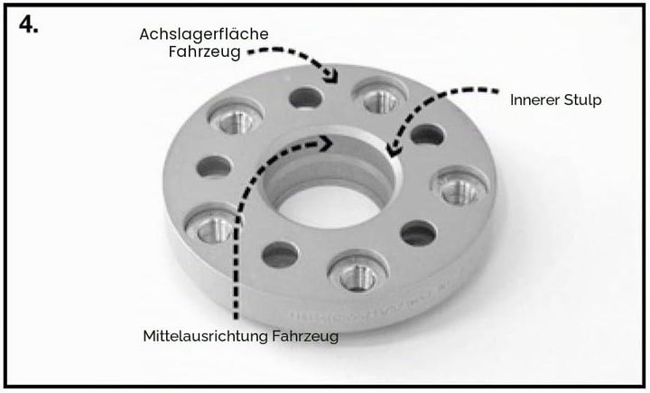 H&amp;R DRA-System Spürverbreiterungsatz 50mm pro Achse - Lochkreis 5x120 - Mittenzentrierung 72,5mm - S
