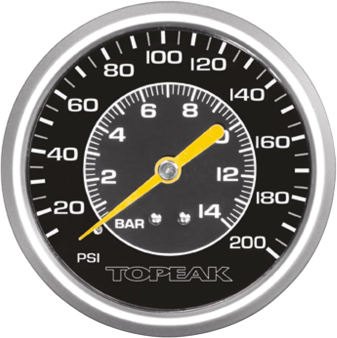 Topeak Joe Blow Twin Turbo Fusspumpe für Erwachsene, Unisex, Schwarz, Einheitsgrösse