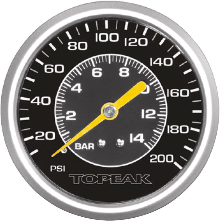 Topeak Joe Blow Twin Turbo Fusspumpe für Erwachsene, Unisex, Schwarz, Einheitsgrösse