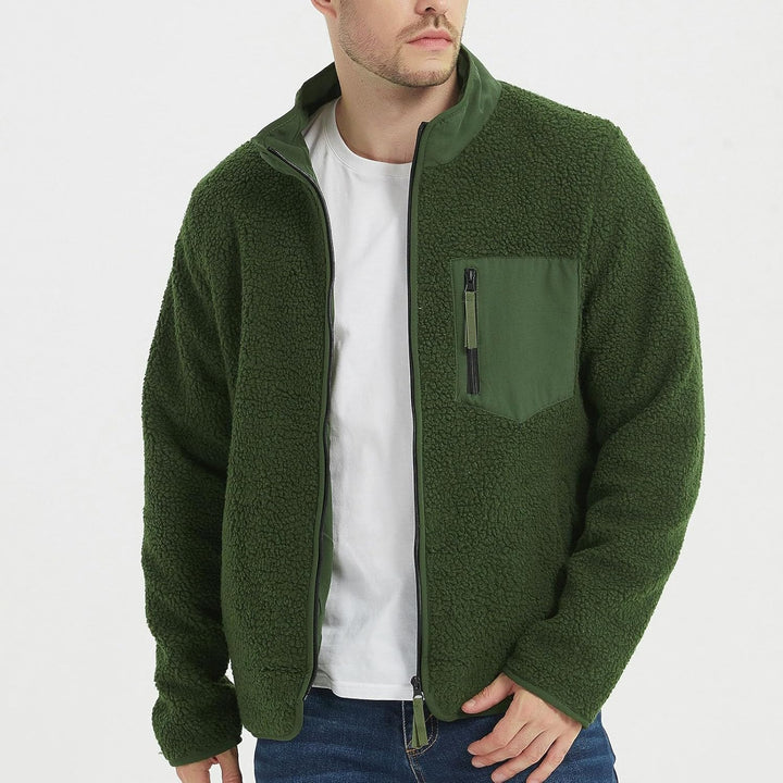 KuschelFleece Pullover für Herren Sweatshirt mit Teddyfell Kuschelpulli Flauschig Teddyfleece Kapuze