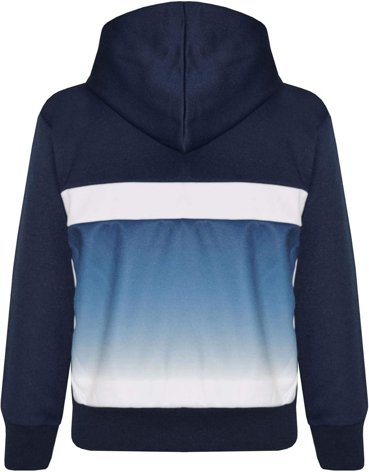 A2Z 4 Kids Kinder Mädchen Jungen Unisex Trainingsanzug Marineblaue Designer Kontrast Getäfelt Vlies