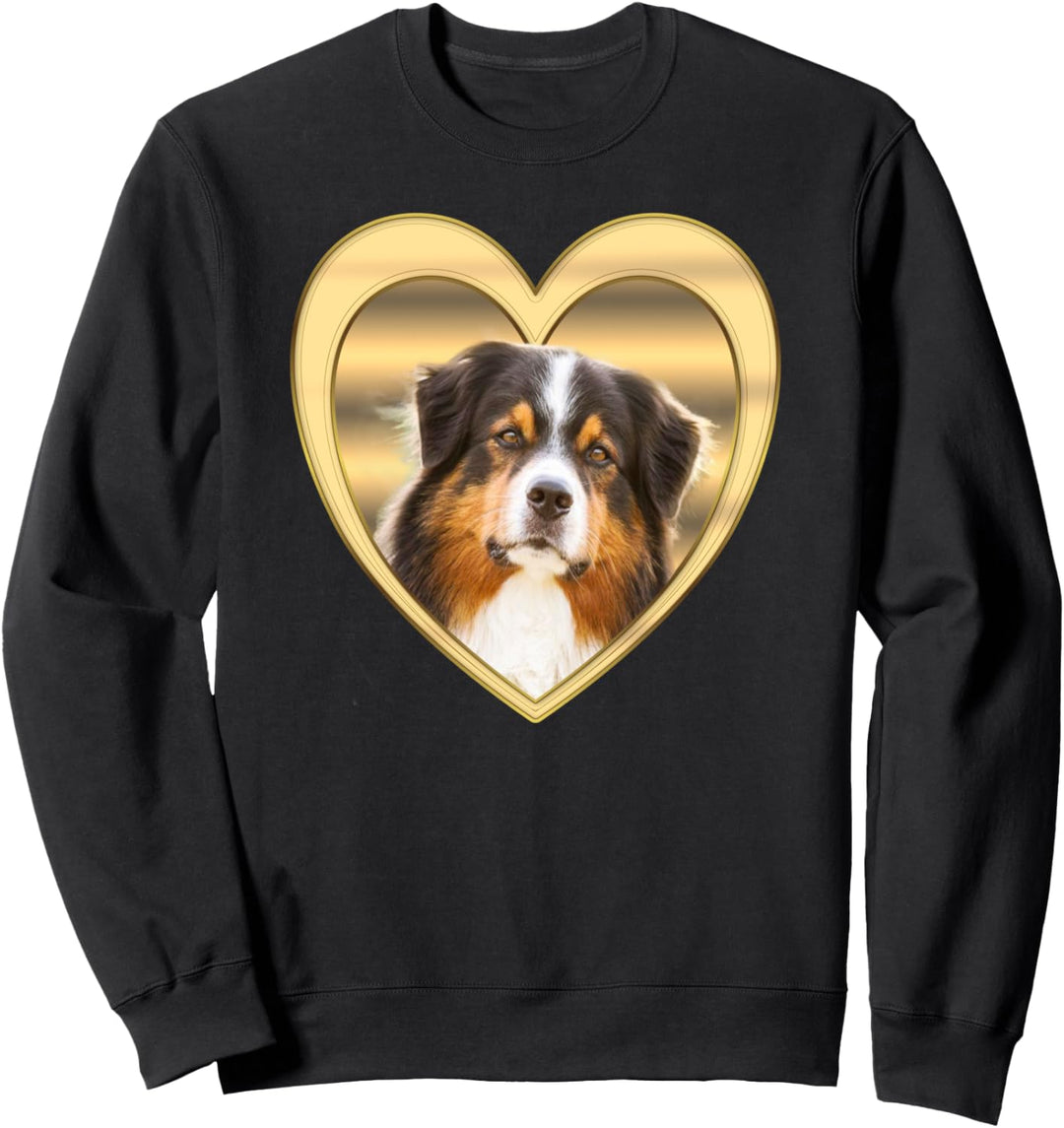 Aussie TShirt – Herz Design – Australian Shepherd Sweatshirt
