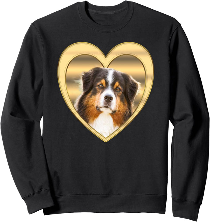 Aussie TShirt – Herz Design – Australian Shepherd Sweatshirt