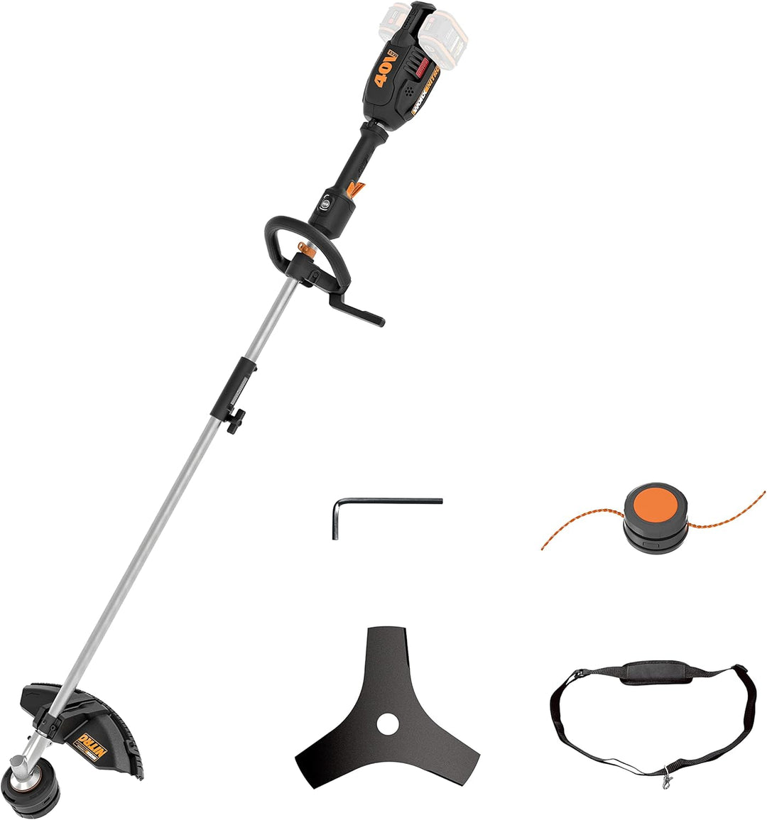 WORX Nitro WG186E.92 Akku Sense Rasentrimmer & Freischneider 40V (2x20V) - leistungsstarker bürstenl