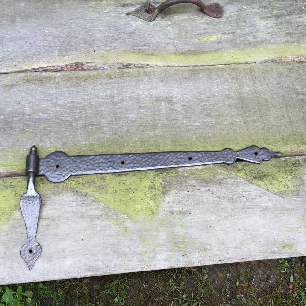 Antikas - Türbänder geschmiedet 2 Tor Scharniere Türbänder Türband + Aufhängung Tor 50 cm