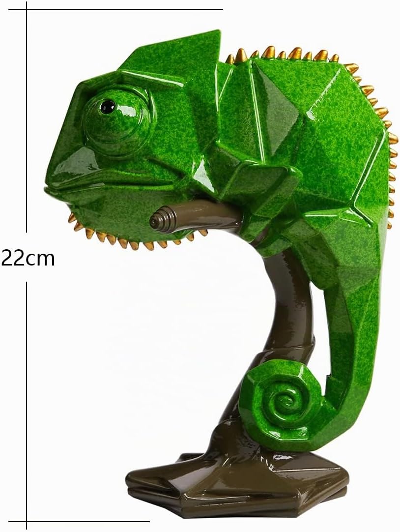 NENBOLEC Modern Skulptur Arts Eidechse Dekor Figuren Tier Statue Geschenk Wohnzimmer Kunst Polyresin