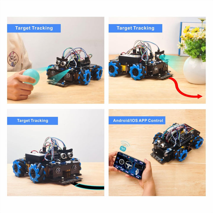 OSOYOO Omni-directinal Mecanum Wheel Robotic Car Kit für Arduino Raspberry Pi STEM Ferngesteuerte pä