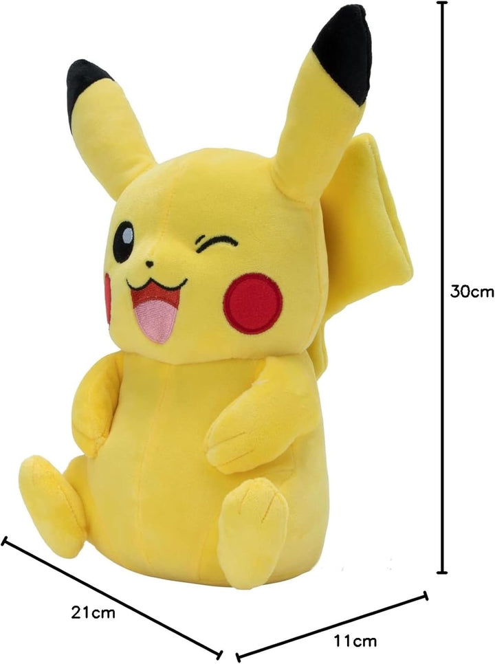 Pokémon PKW3106-30cm Plüsch - Pikachu, offizielles Plüsch, Pikachu