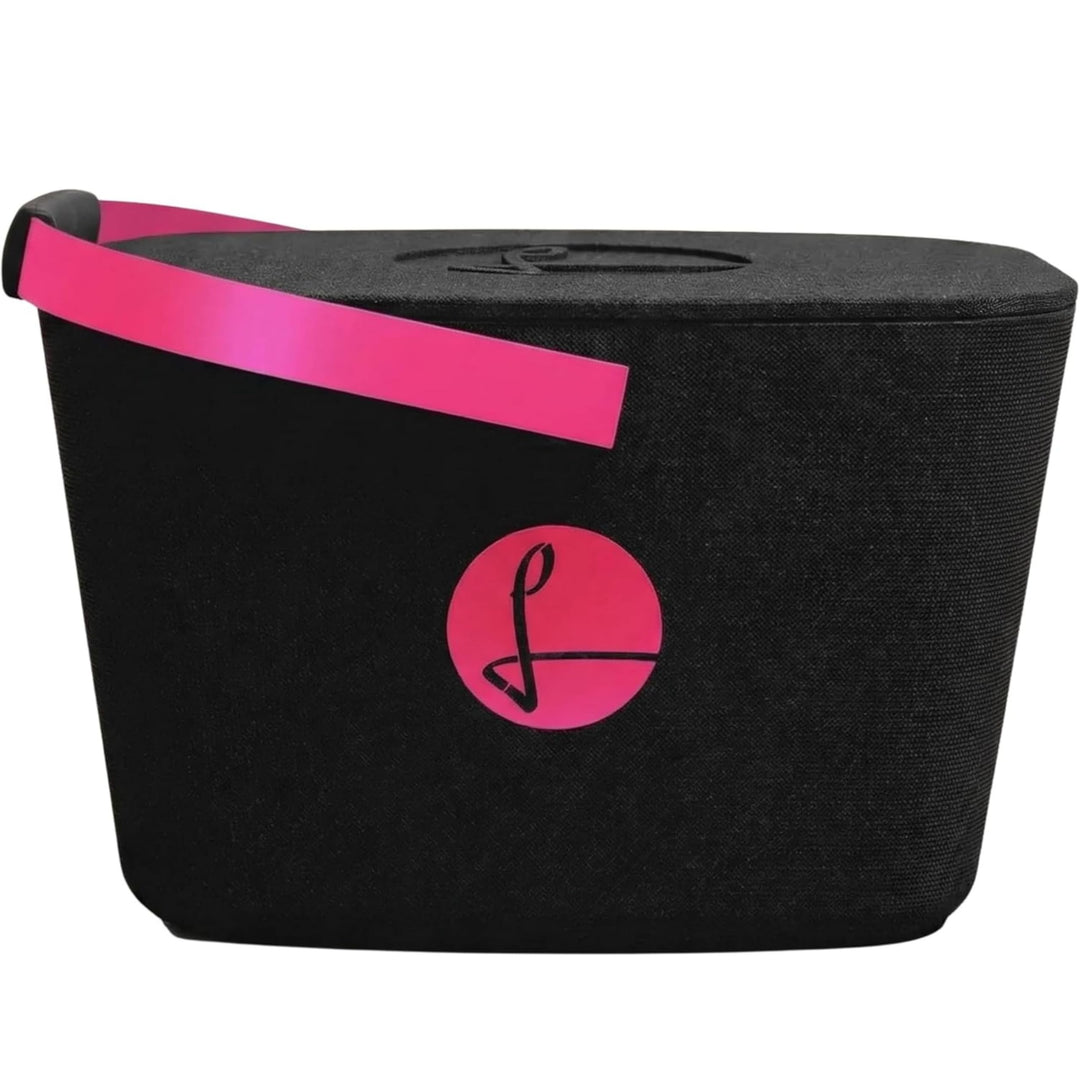 LIEBLINGSKORB Edge Black Magenta inkl. Deckel - ultraleichter, kippsicherer & formstabiler Einkaufsk