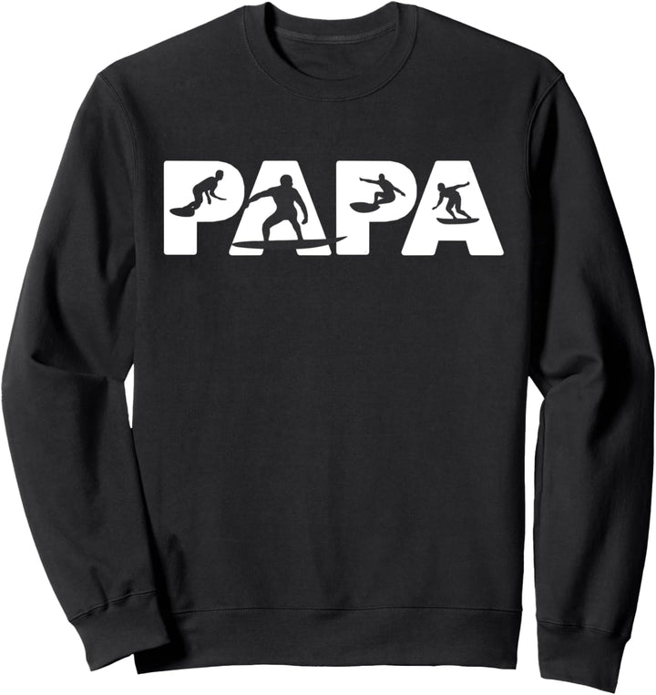 Surfender Papa Love-r, Lustiger Papa Surfender Vater Geschen Sweatshirt