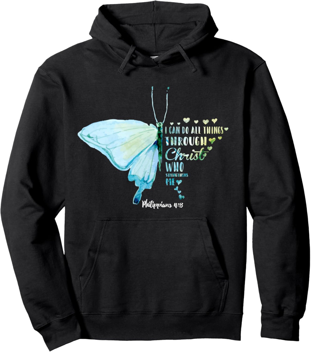 Ich Kann Alle Dinge Durch Christus Tun Philipper Pullover Hoodie