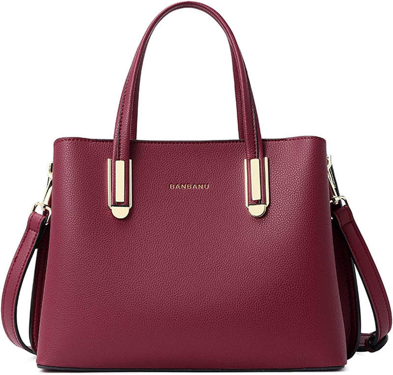 FANDARE Umhängetaschen Elegante Schultertasche Damen Handtasche Frauen PU Leder Wasserdicht Grosse K