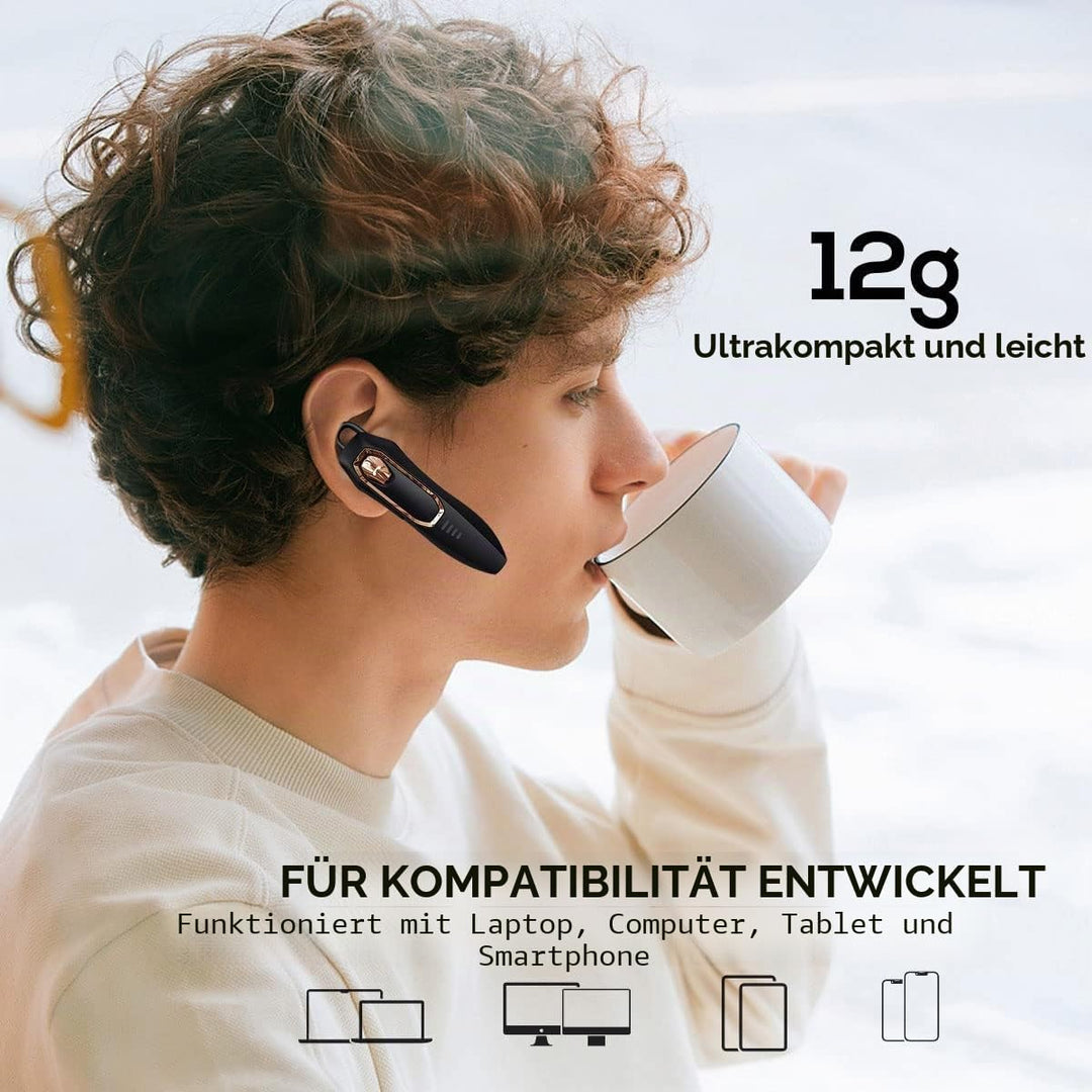Micool Headset Bluetooth Handy V5.4 mit Mikrofon, Geräuschunterdrückung Freisprech Bluetooth Headset