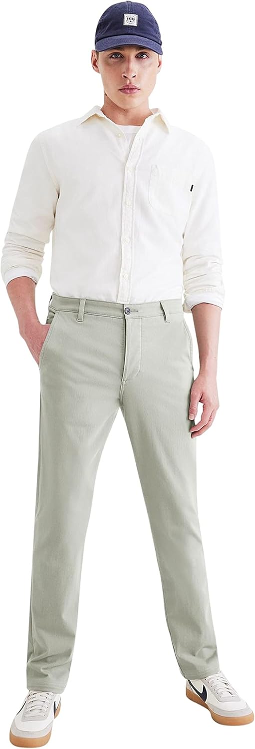 Dockers Herren Smart Supreme Flex Slim Hosen 31W / 32L Forest Fog, 31W / 32L Forest Fog