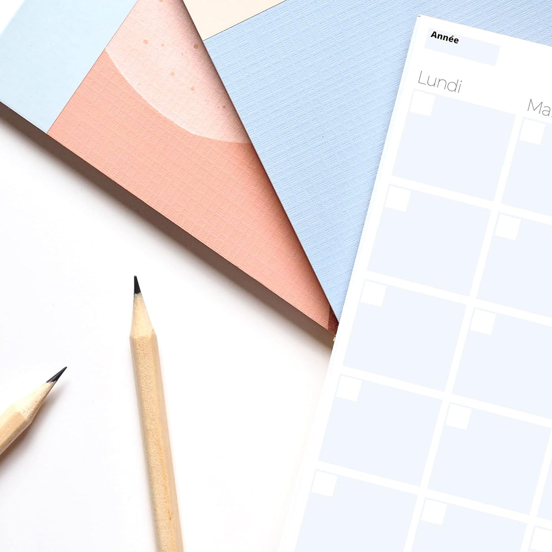 PACKLIST Planning Semaine + Mensuel - Planificateur Hebdomadaire A4, Agenda Planner - Agenda To Do L