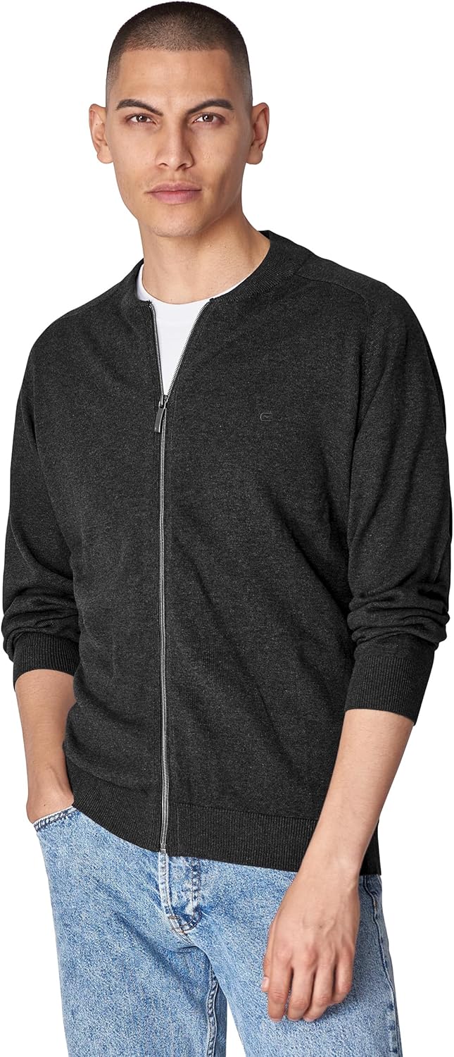 CASAMODA Strickjacke Uni, S Grau