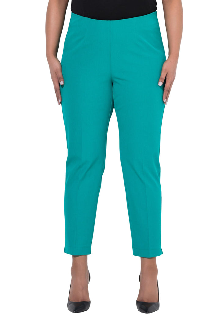 Ulla Popken Damen grosse Grössen Übergrössen Plus Size 7/8-Hose, schmales Bein, Elastikbund 816780 4