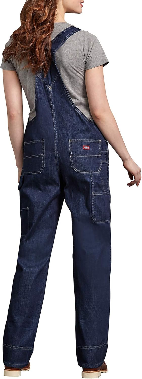 Dickies, Damen, Latzhose im legeren Stil mit geradem Bein M DUNKEL INDIGO, M DUNKEL INDIGO