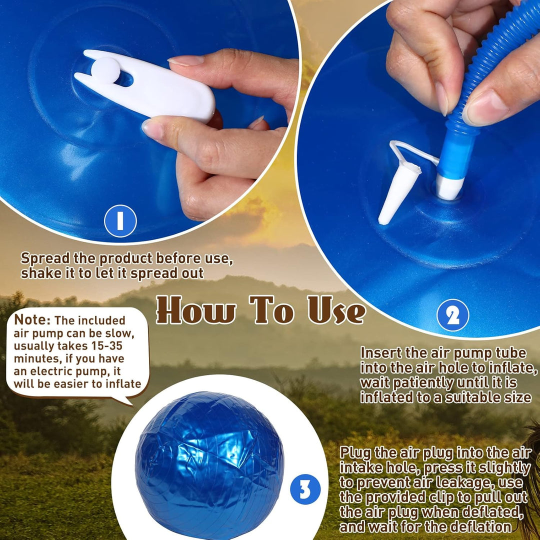 2 Stück 101.6 cm Pferdeball zum Spielen, grosser Pferdeball, grosser Herding Ball für Pferde, Anti-P