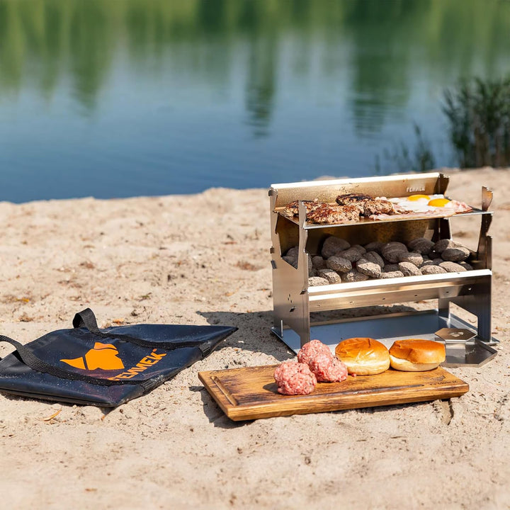 FENNEK Tasche | Zubehör für die Mobile Feuerschale Hexagon und 4FIRE aus Edelstahl | für Camping, Tr