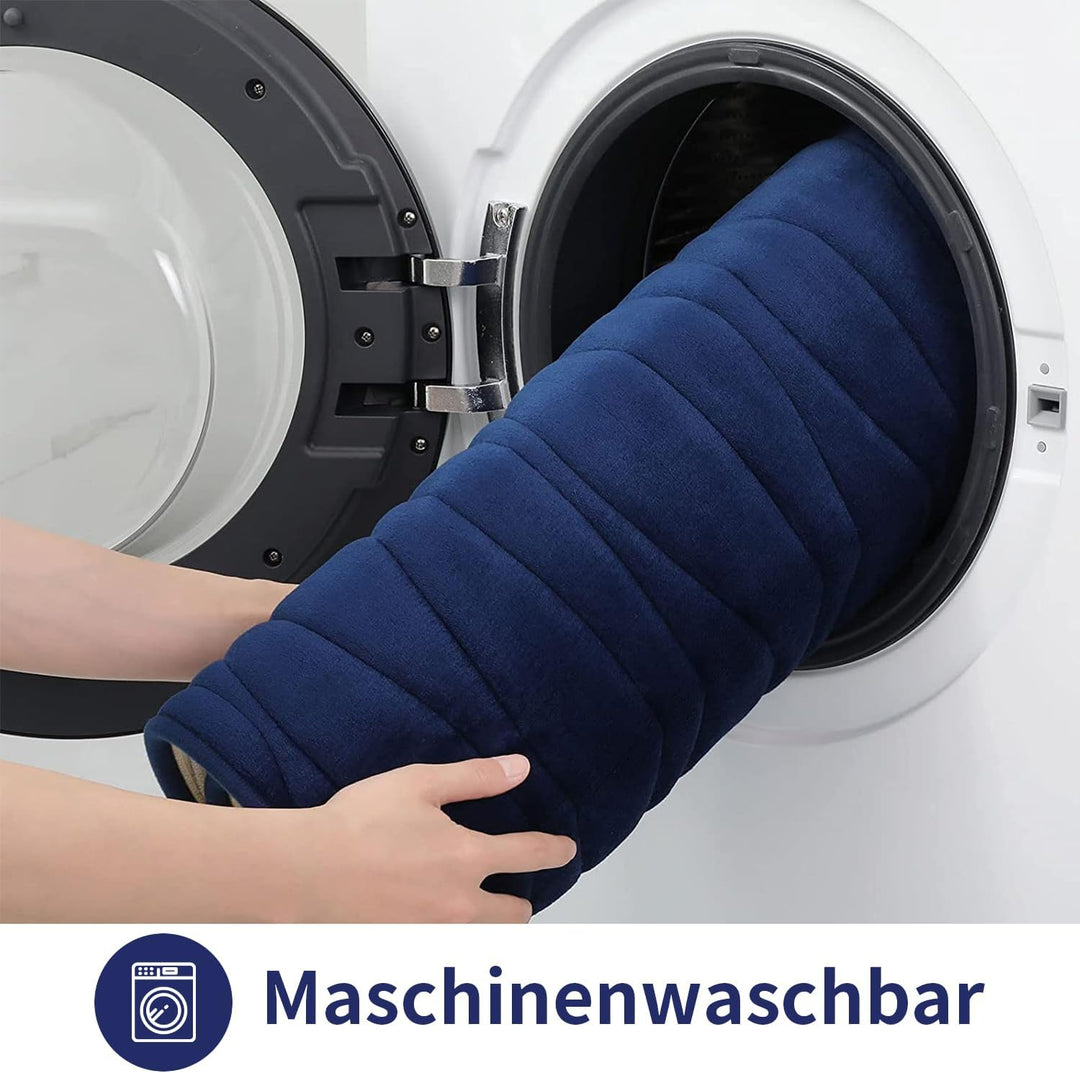 Homaxy Badematten Set 2 teilig Memory Foam Badezimmerteppich WC Vorleger mit Ausschnitt Set Saugfähi